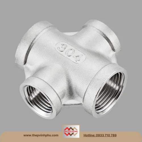 Chữ thập ren inox 304