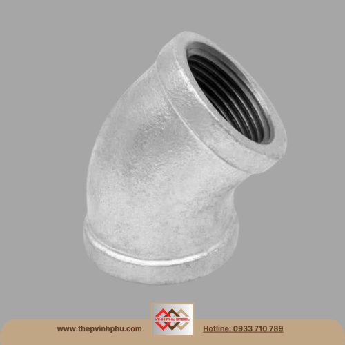 Cút lơi ren mạ kẽm (chếch) 45 độ