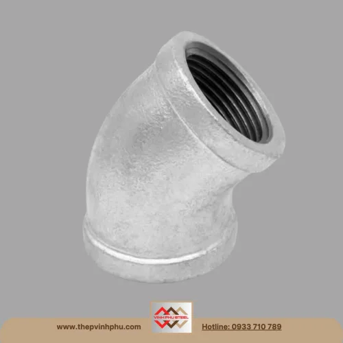 Cút lơi ren mạ kẽm (chếch) 45 độ