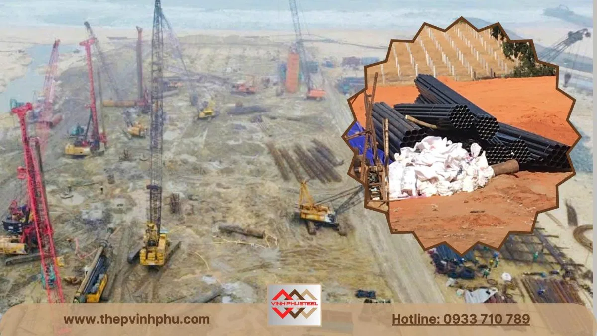 Ống thép siêu âm dùng trong khoan cọc nhồi