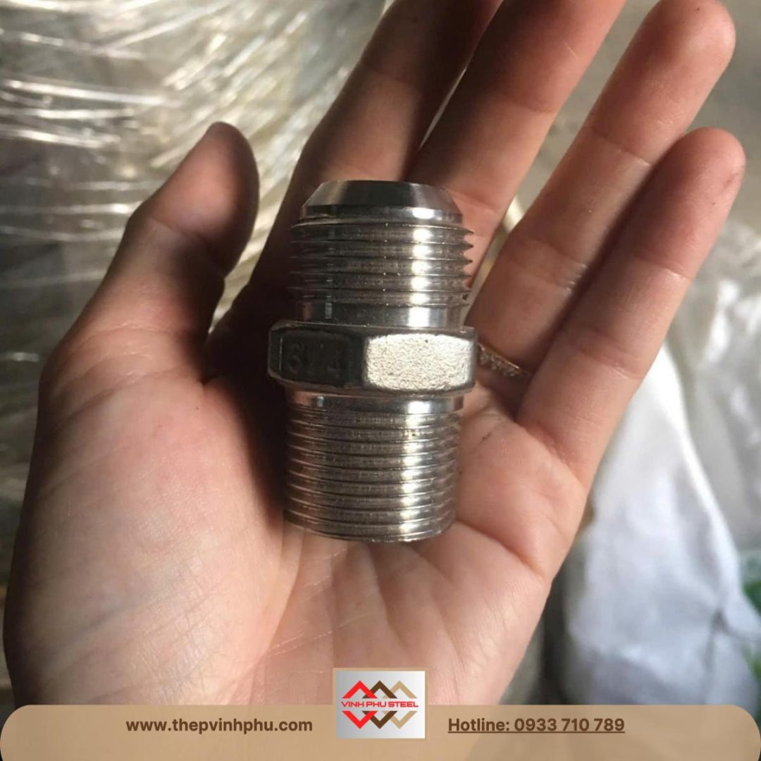 kép ren inox 1 đầu côn