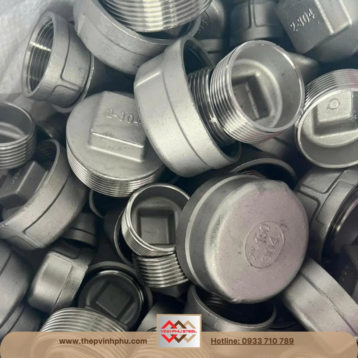nắp bịt ren inox