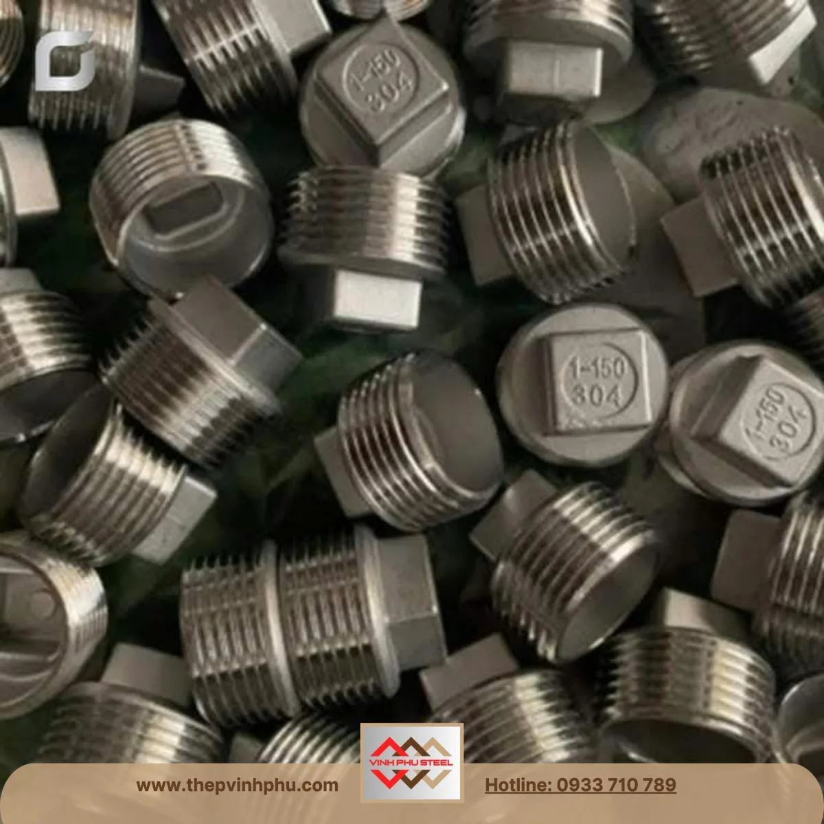 nút bịt ren inox