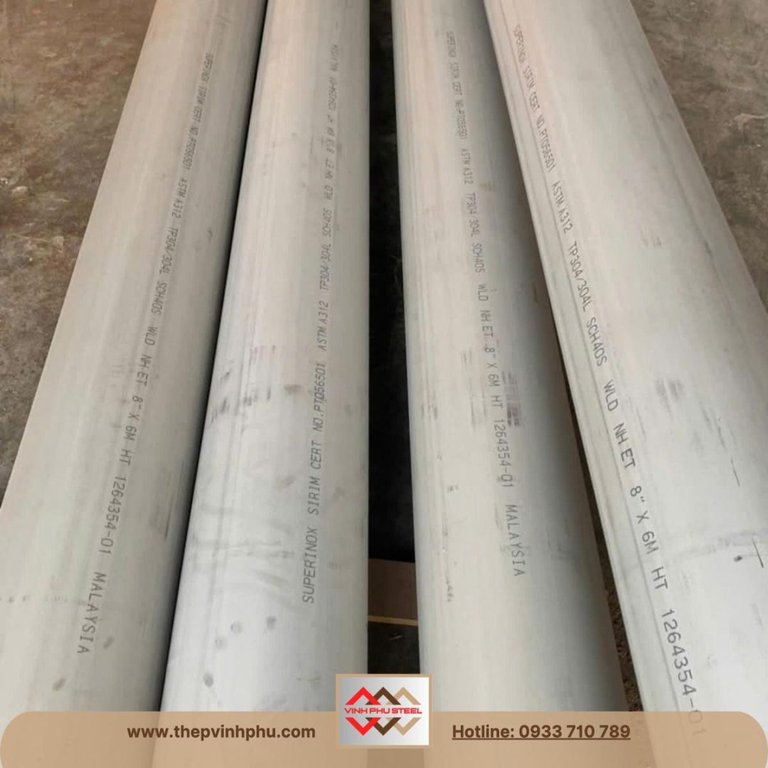 Ống inox phi 219 DN200 8 inch
