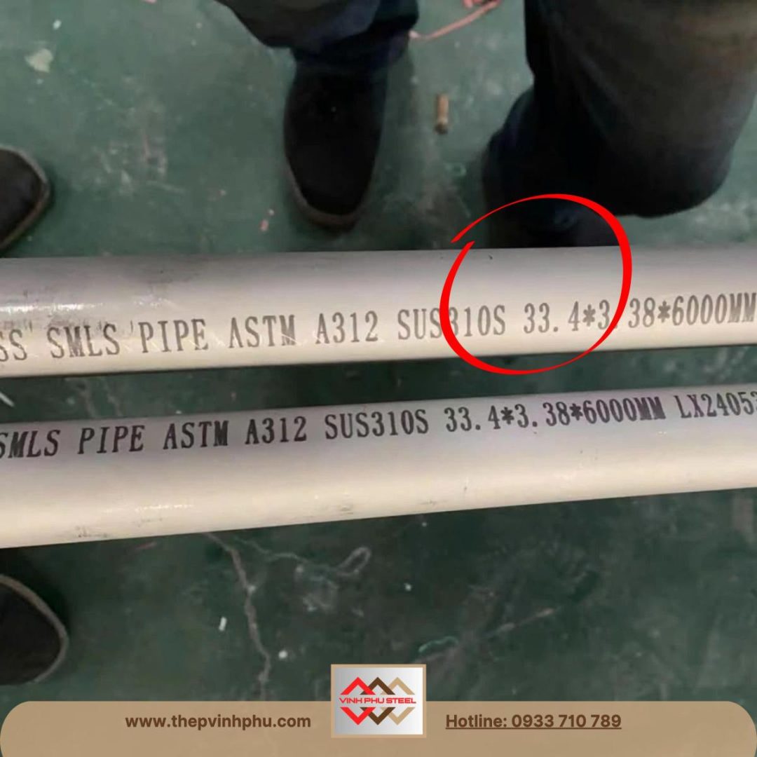 Ống inox phi 34 DN25