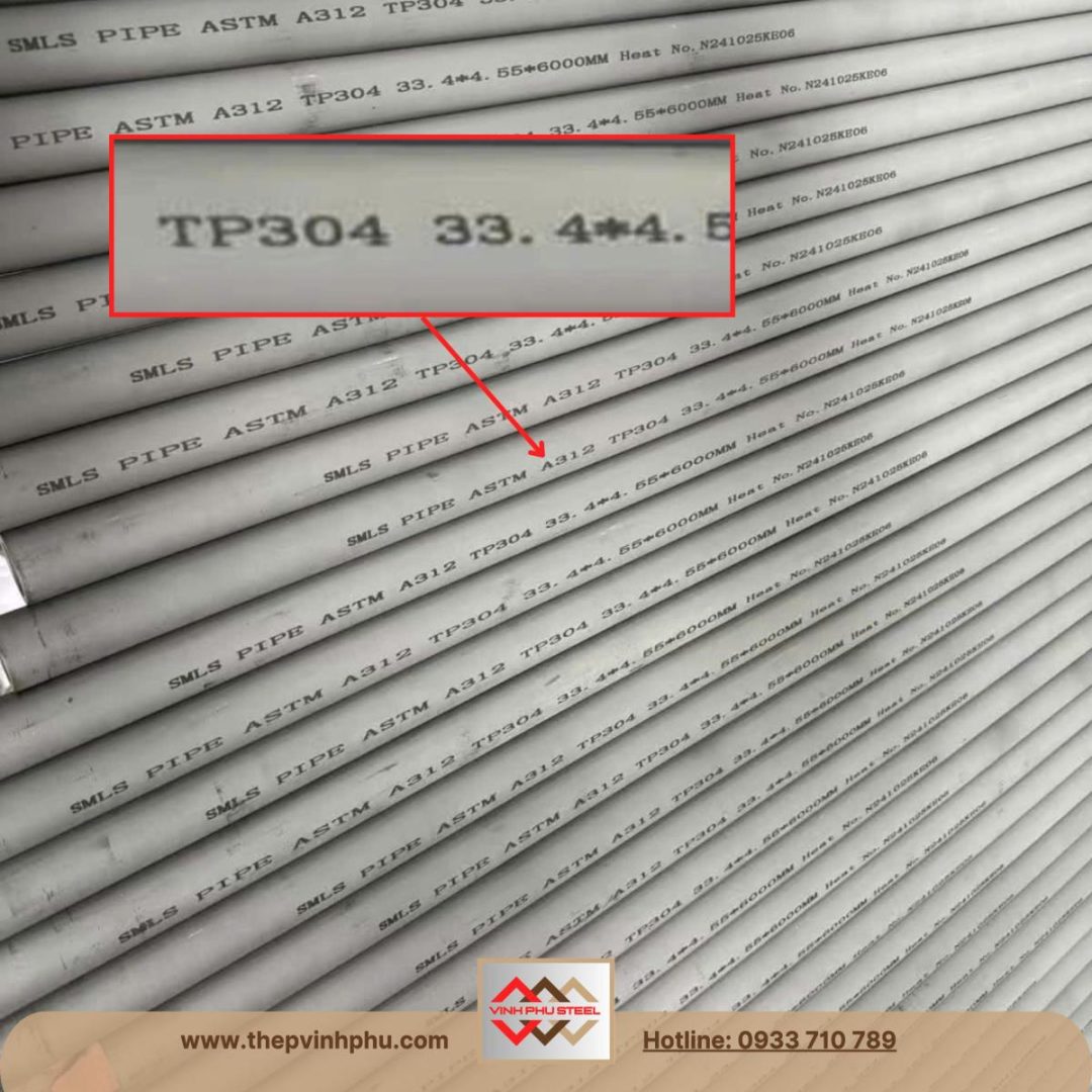Ống inox phi 34 DN25