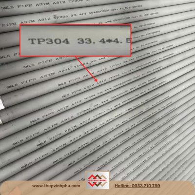 Ống inox phi 34 DN25