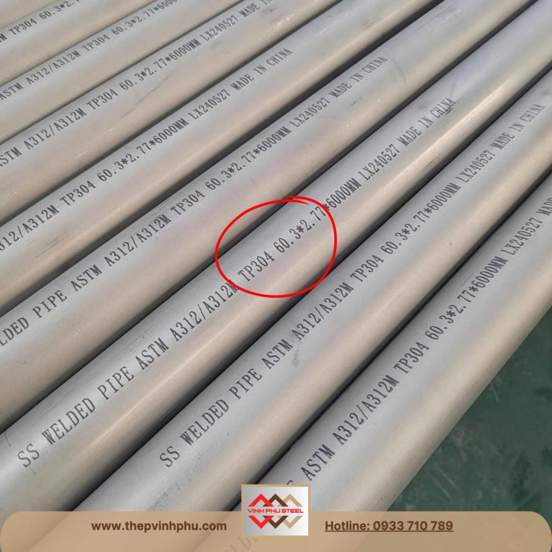 Ống inox phi 60 DN50