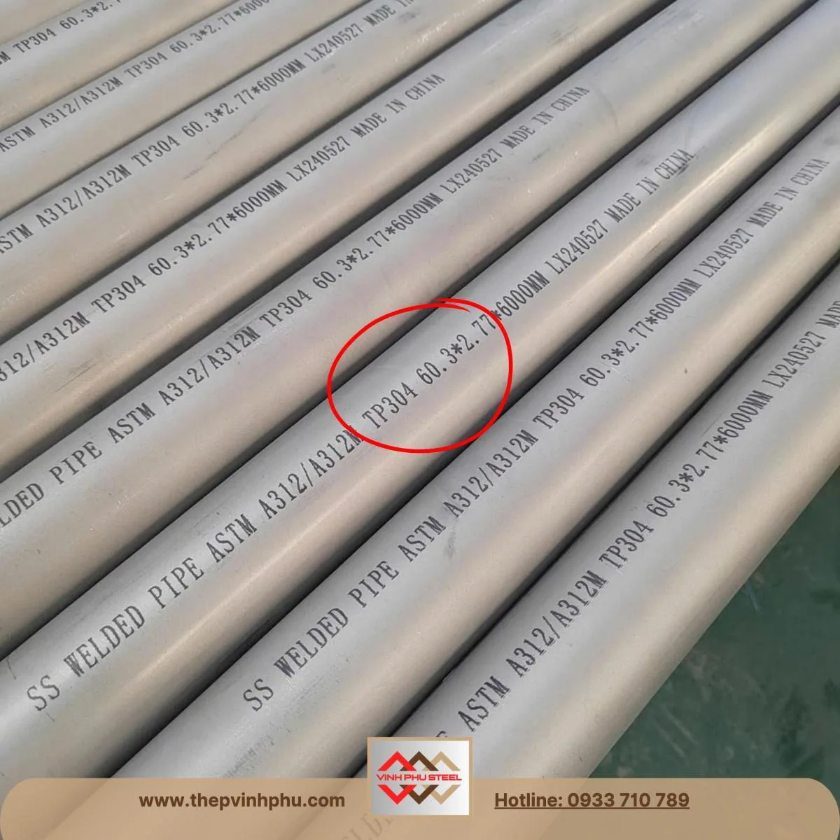 Ống inox phi 60 DN50
