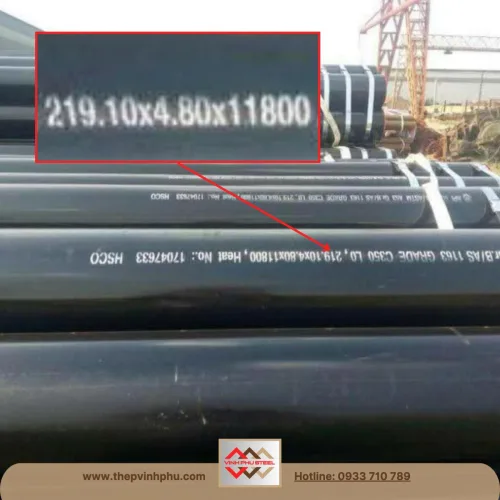 Ống thép đúc phi 273 DN250 - 10 inch