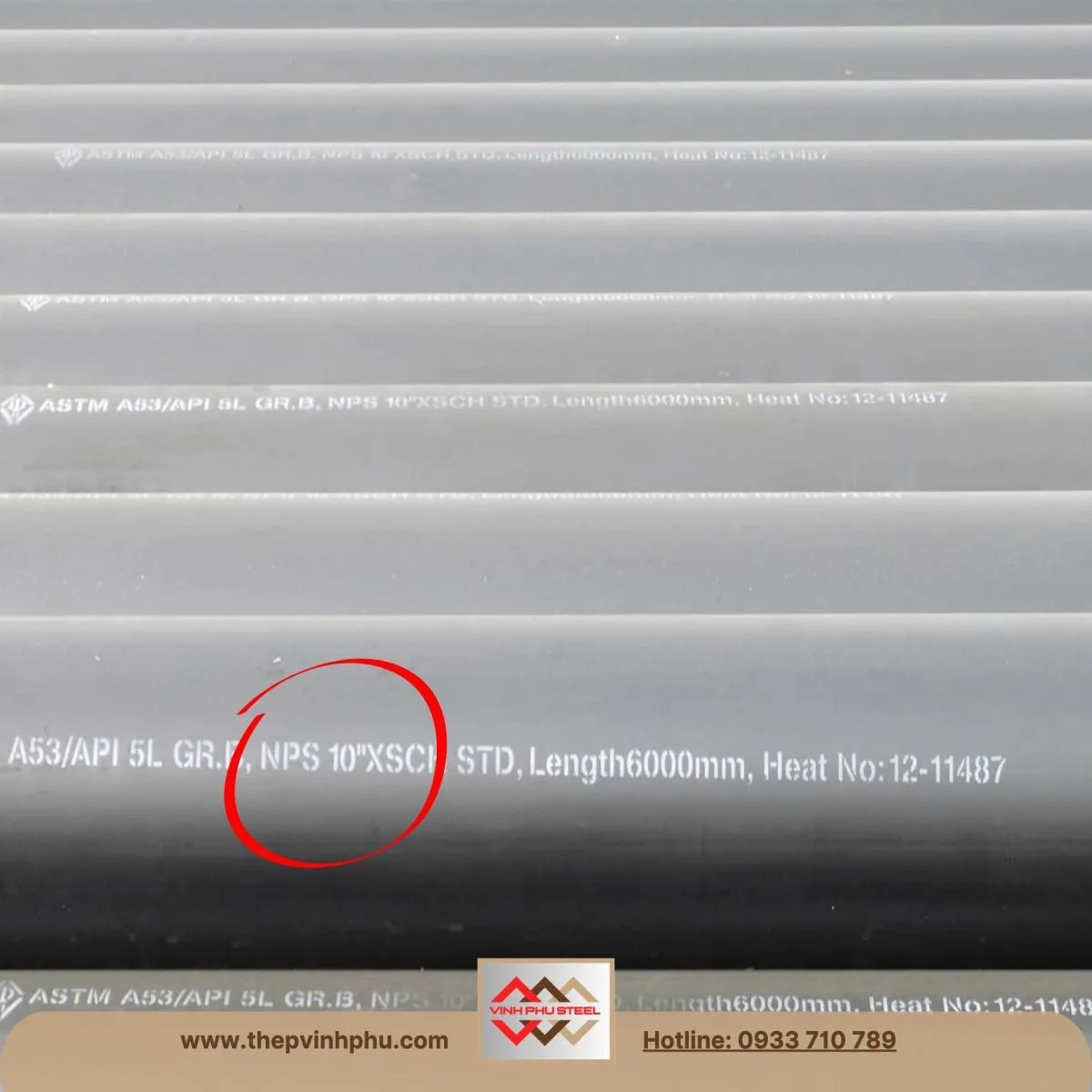 Ống thép đúc phi 273 DN250 - 10 inch