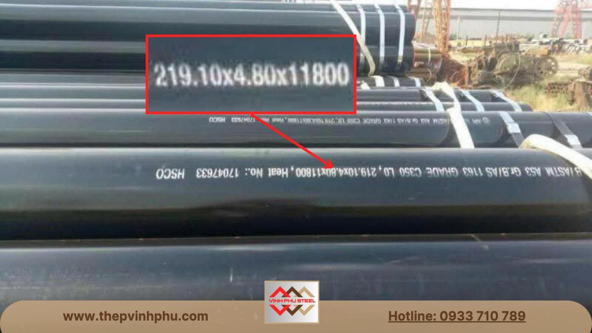 Thép ống đúc phi 219 DN200 (8 inch)