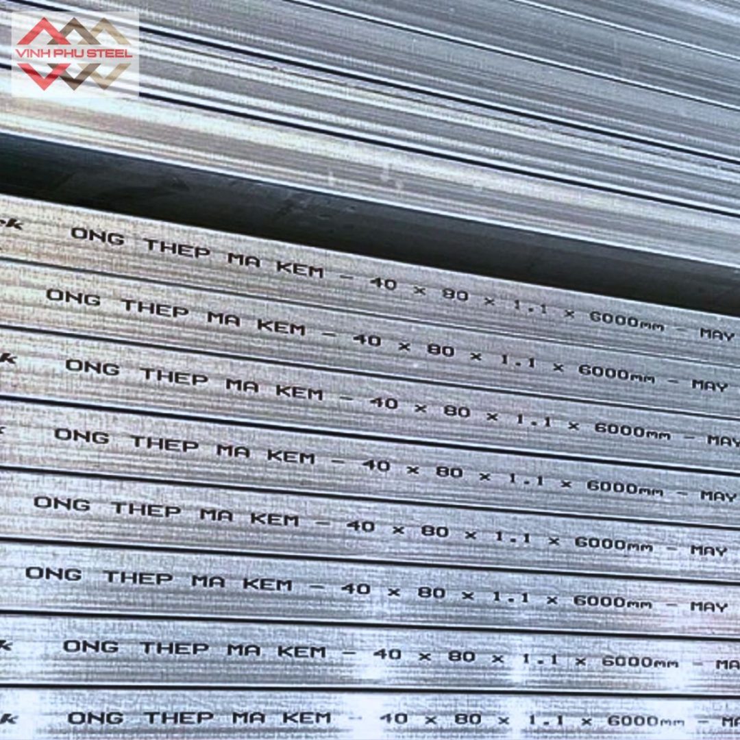 sắt hộp mạ kẽm 40x80 hòa phát