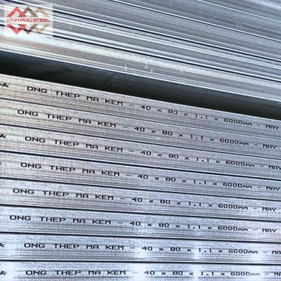 sắt hộp mạ kẽm 40x80 hòa phát