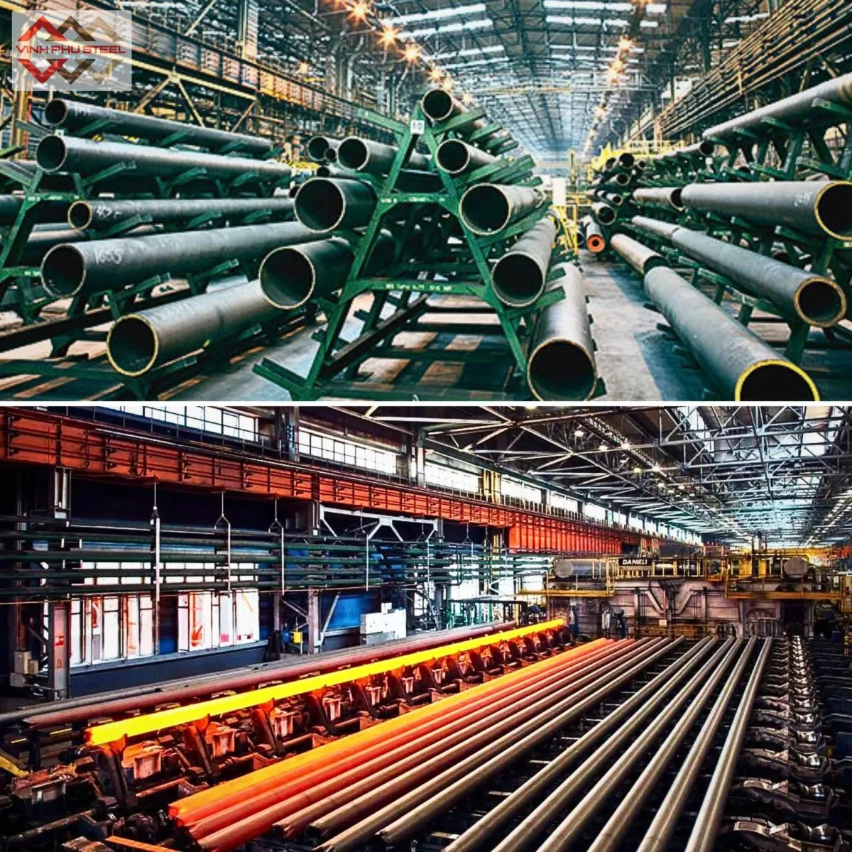 quy trình sản xuất thép ống đúc