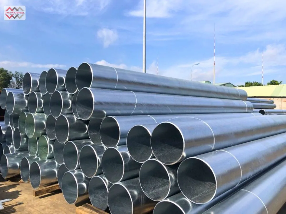 ống thép hàn xoắn mạ kẽm