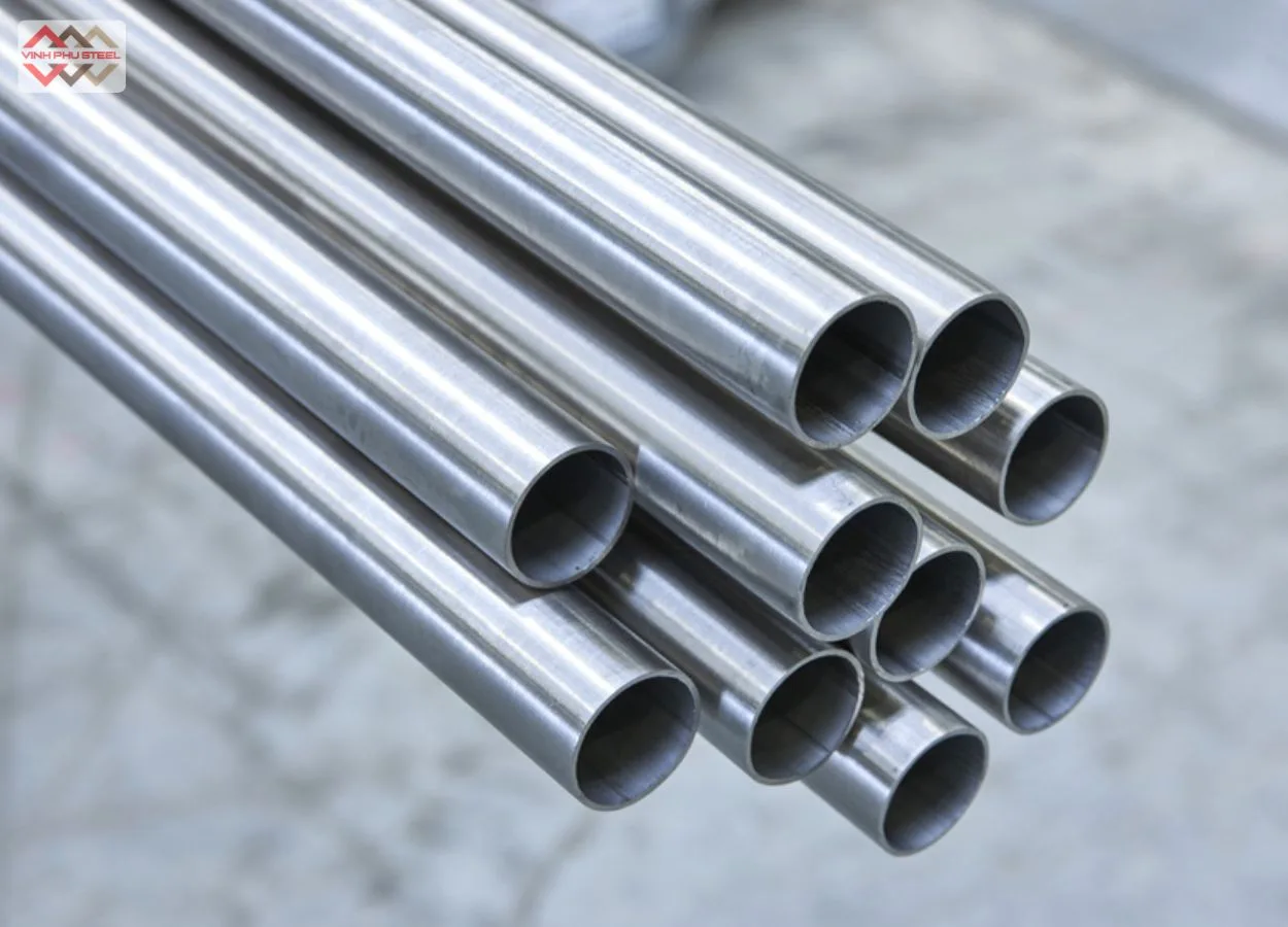Thép ống inox tròn 201, bề mặt BA