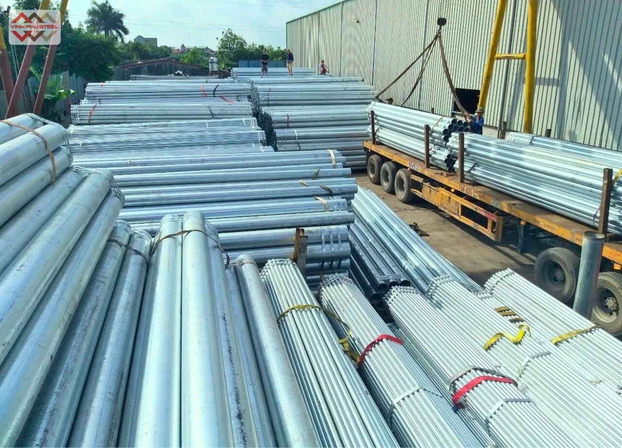 Ống thép mạ kẽm Phi 168