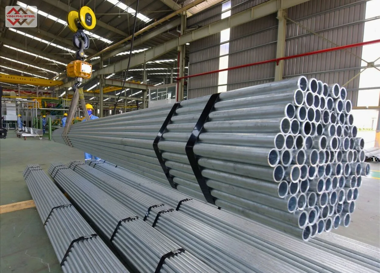 Ống thép mạ kẽm phi 73
