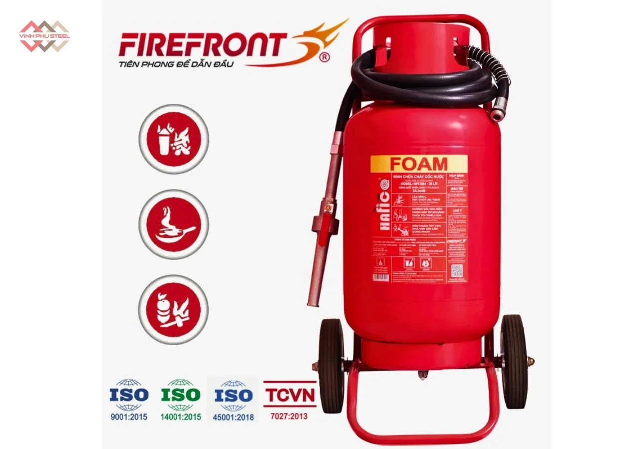 Bình chữa cháy gốc nước loại xe đẩy