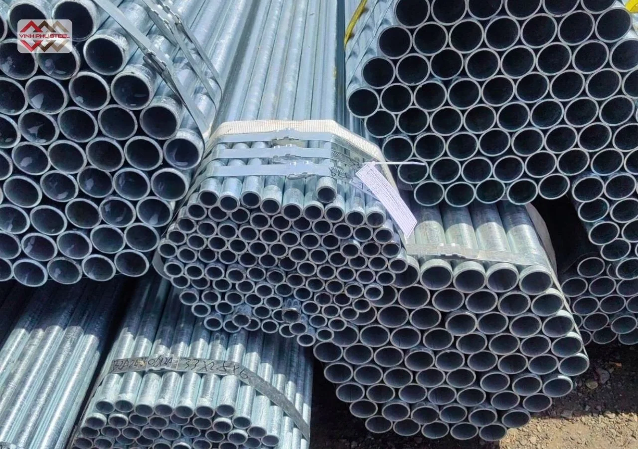 Ống thép mạ kẽm phi 38