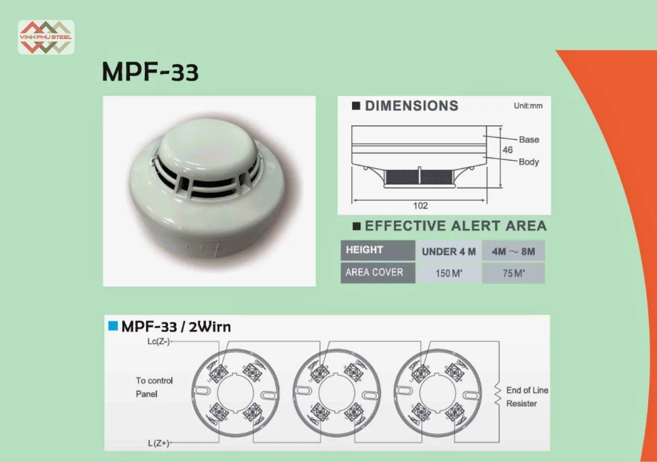 Đầu báo khói MPF-33