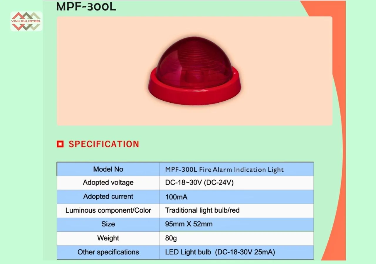 Đèn báo khẩn MPF 300L