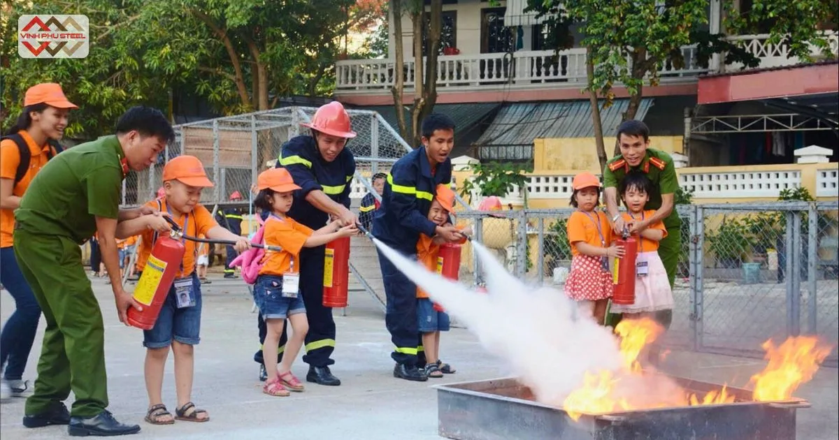 Diễn tập biện pháp phòng cháy chữa cháy