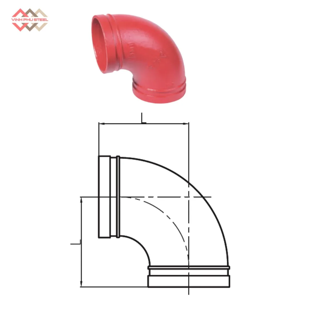 Co Rãnh 90 Độ MECH - Cút Nối Rãnh Góc 90 - Hình ảnh 2