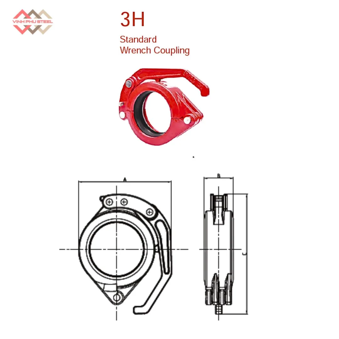 Khớp Nối Rãnh Tháo Nhanh MECH - Grooved Quick Release Coupling - Hình ảnh 2