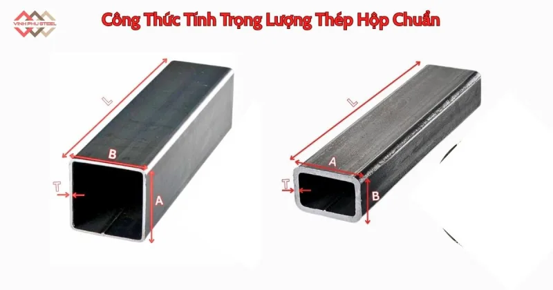Cách tính trọng lượng thép hộp
