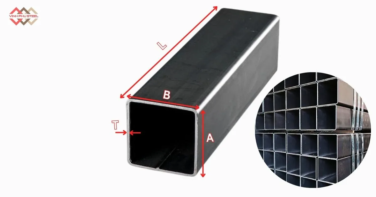 Công thức tính trọng lượng thép hộp vuông