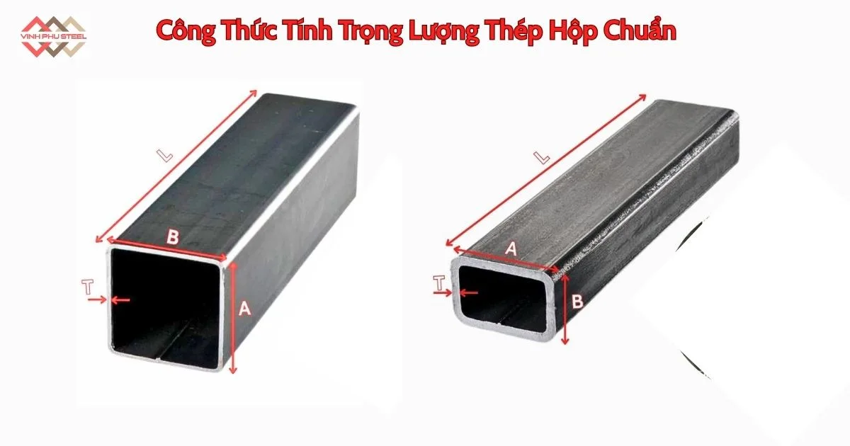 Cách tính trọng lượng thép hộp