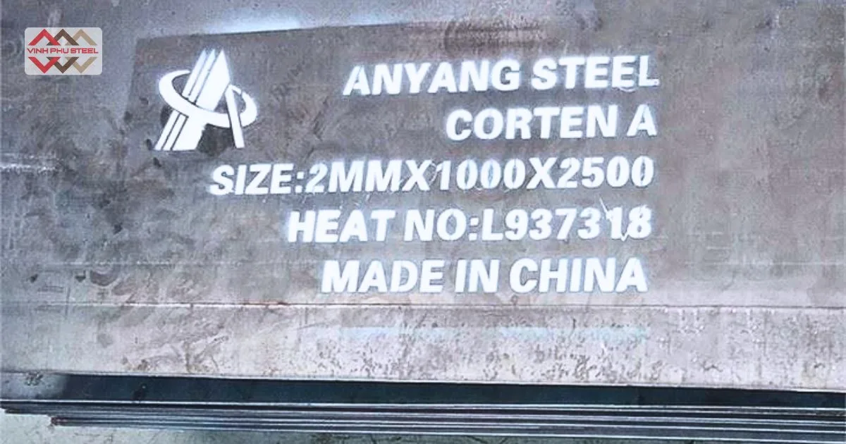Tấm thép Corten