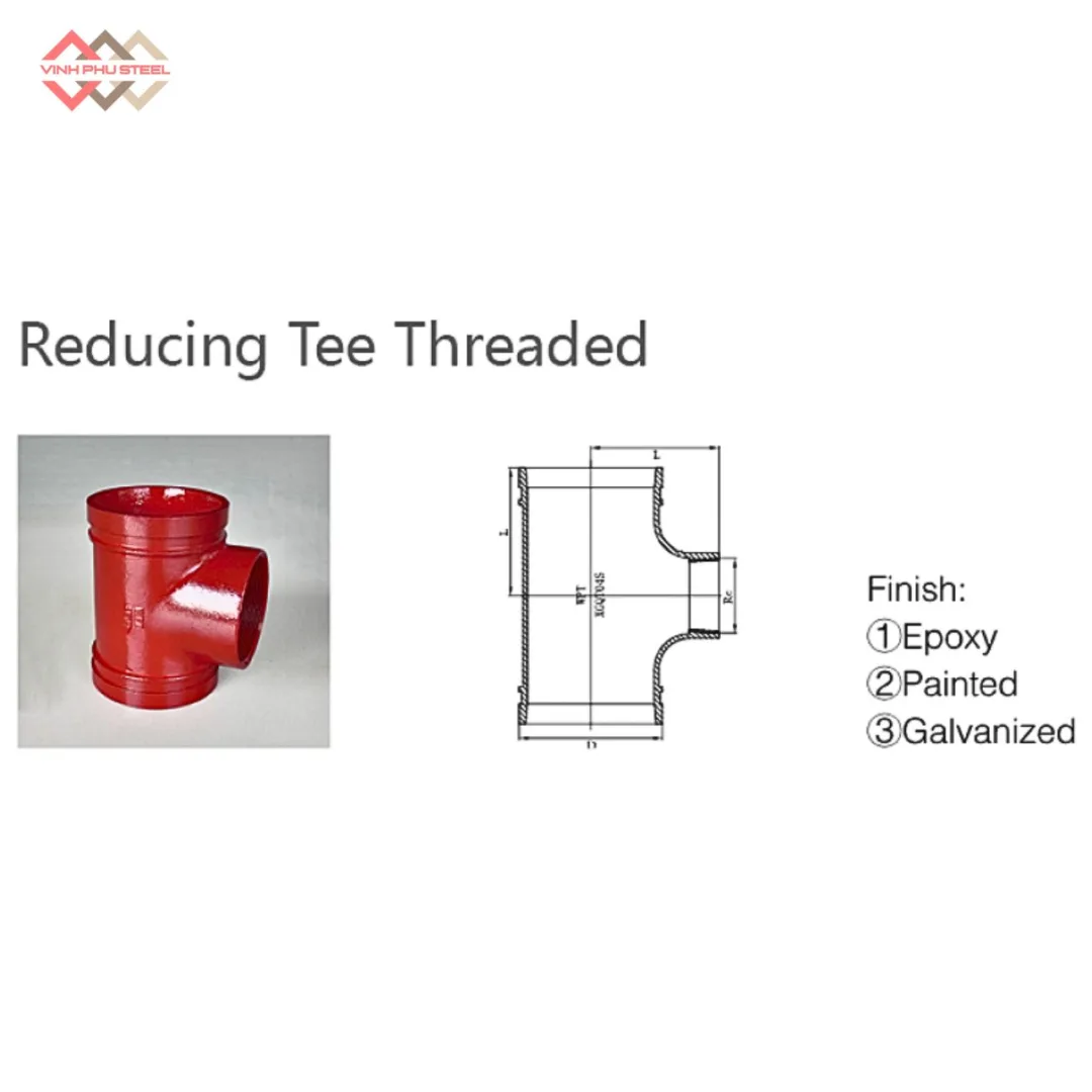 Tê Giảm Ren WPT - Reducing Tee Threaded WPT - Hình ảnh 2