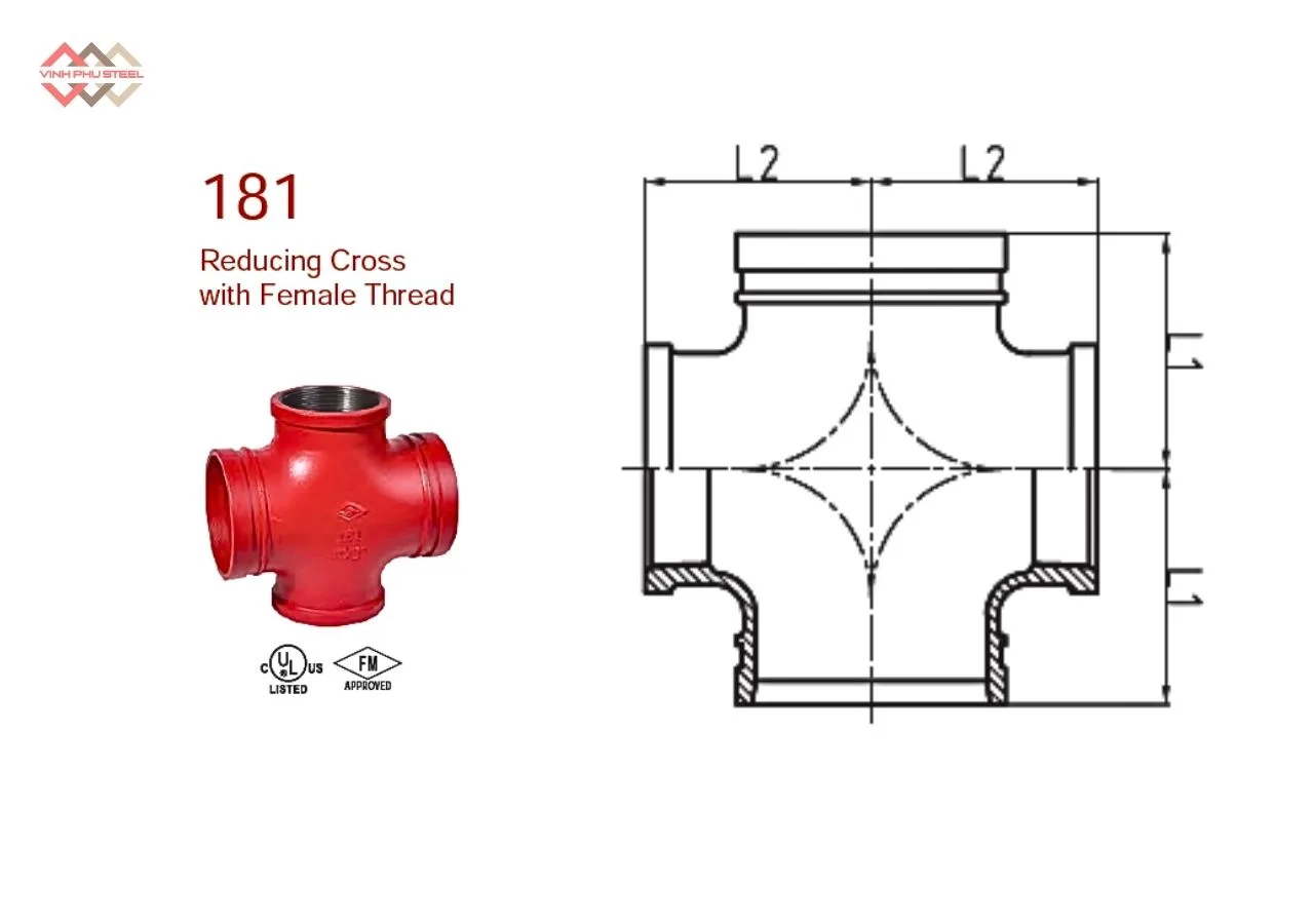 Cấu Tạo Chữ Thập Giảm Ren MECH