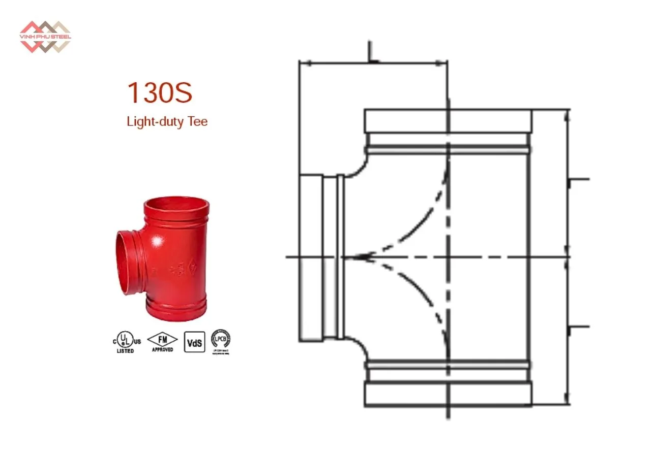 Cấu Tạo Tê Nối Rãnh Loại Nhẹ MECH