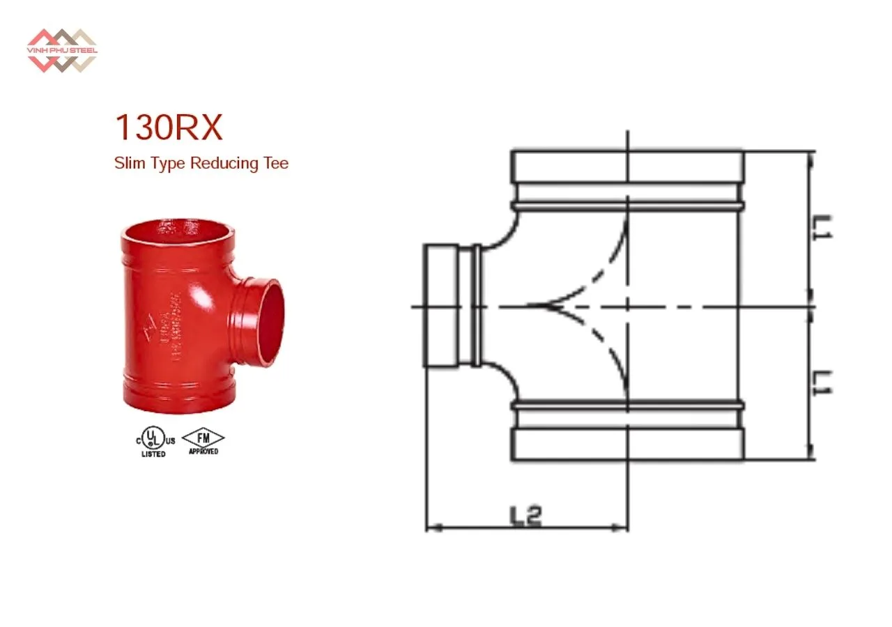 Cấu Tạo Tê Thu Nối Rãnh Loại Mỏng MECH