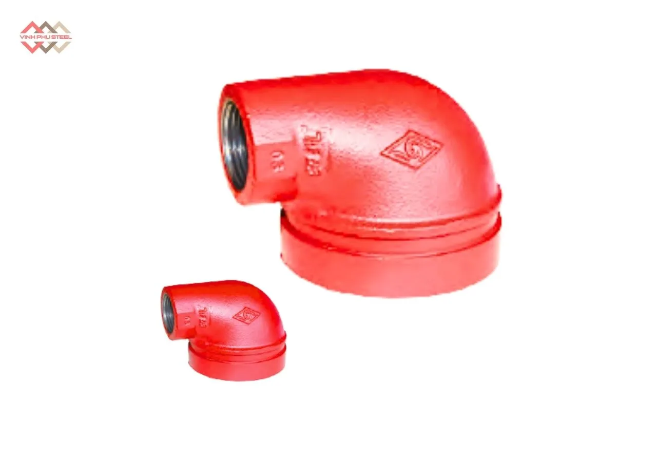 Co Giảm Ren 90 Độ Nối Rãnh MECH