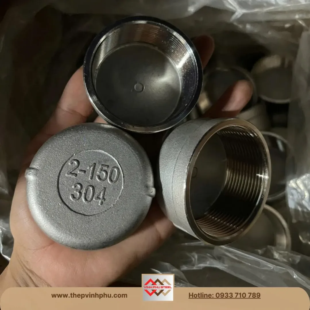 Nắp Bịt Ren INOX 304 316 201 (Bịt Chụp) - Thép Vinh Phú