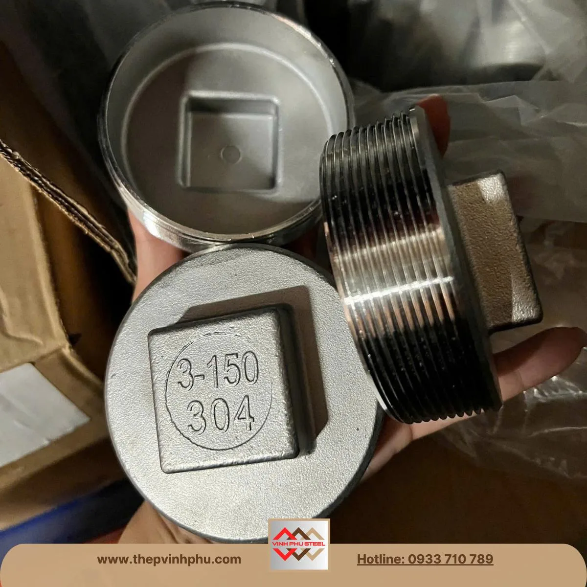 Nút bịt ren inox 304