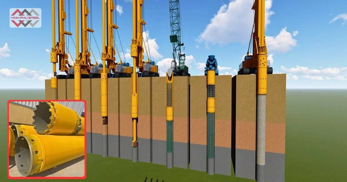 Ống Vách Bảo Vệ Cọc Khoan Nhồi