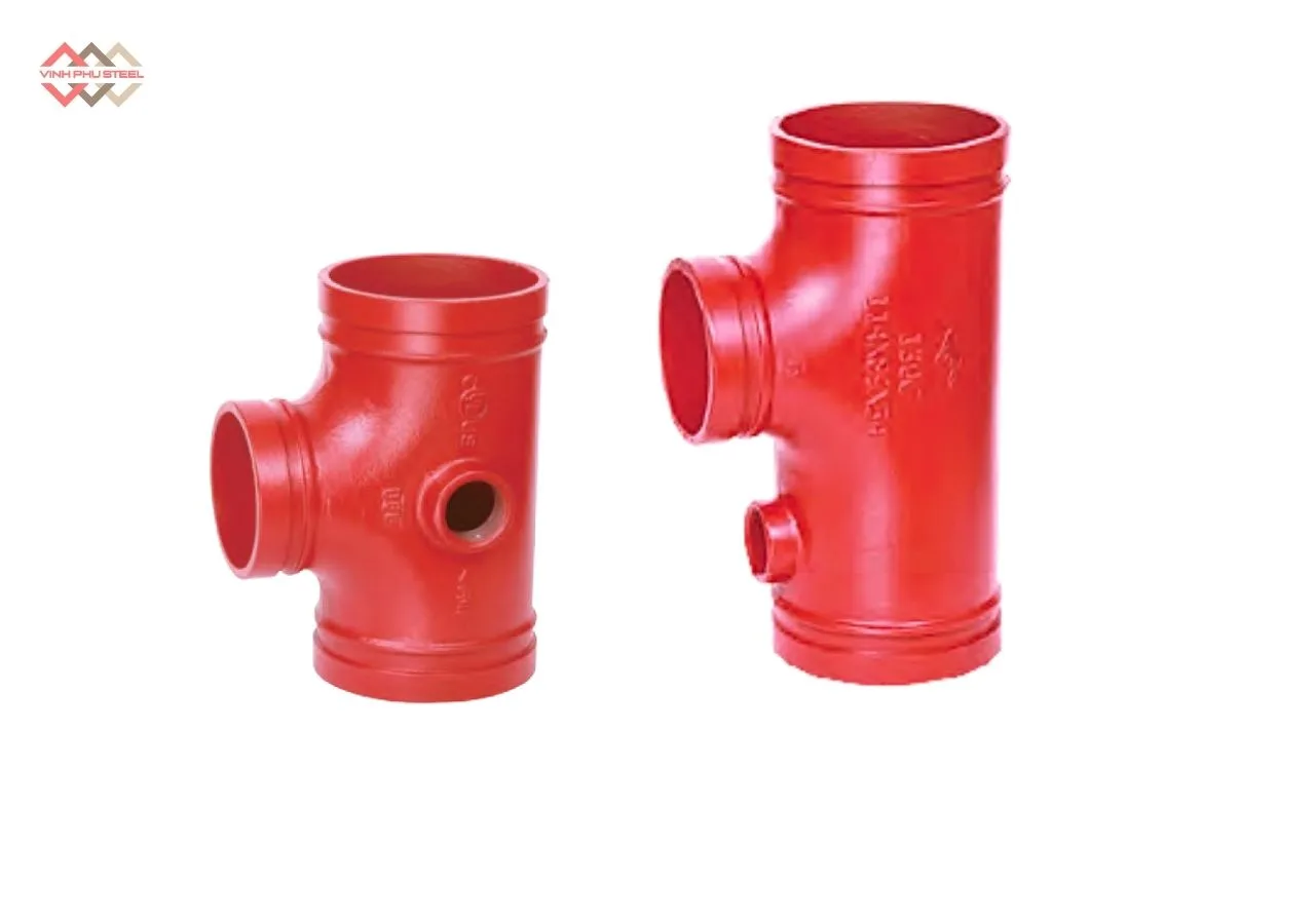 Tê Thu Nối Rãnh Có Nhánh Phụ 1 Inch MECH