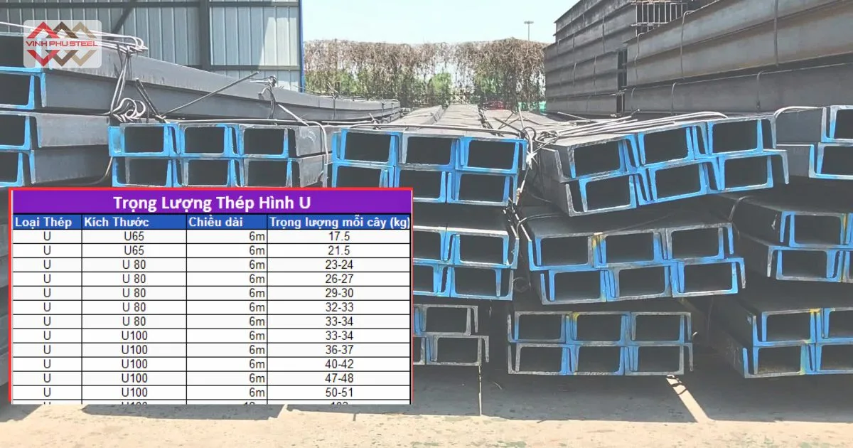 Thép Hình Chữ U (Thép U An Khánh)