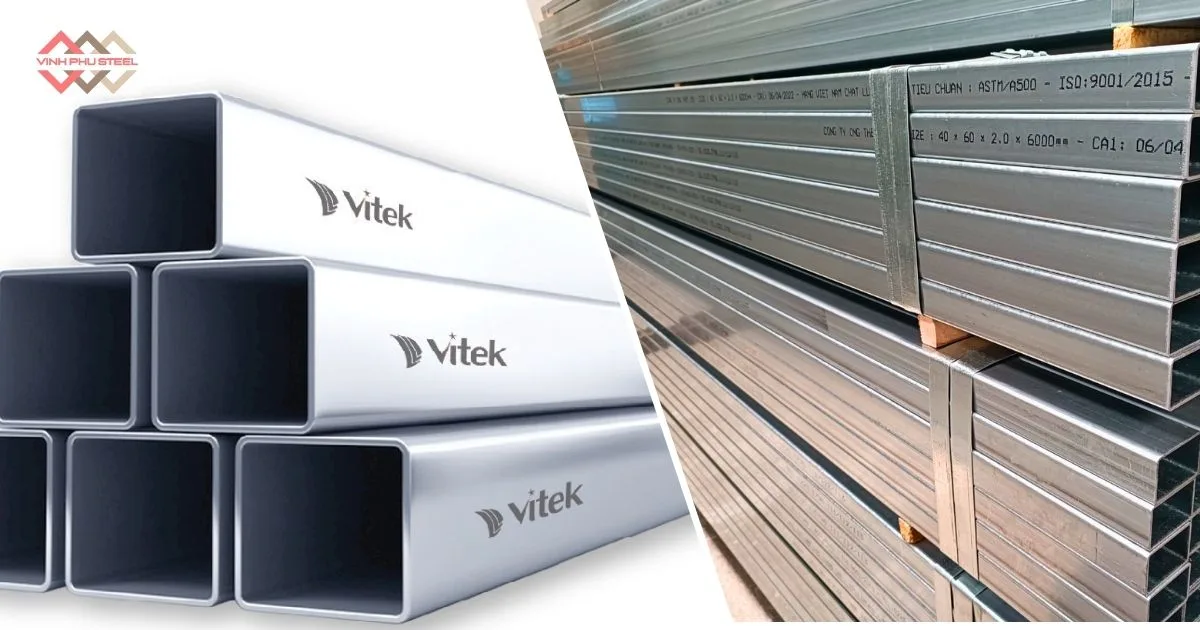 Thép Hộp Mạ Kẽm Vitek