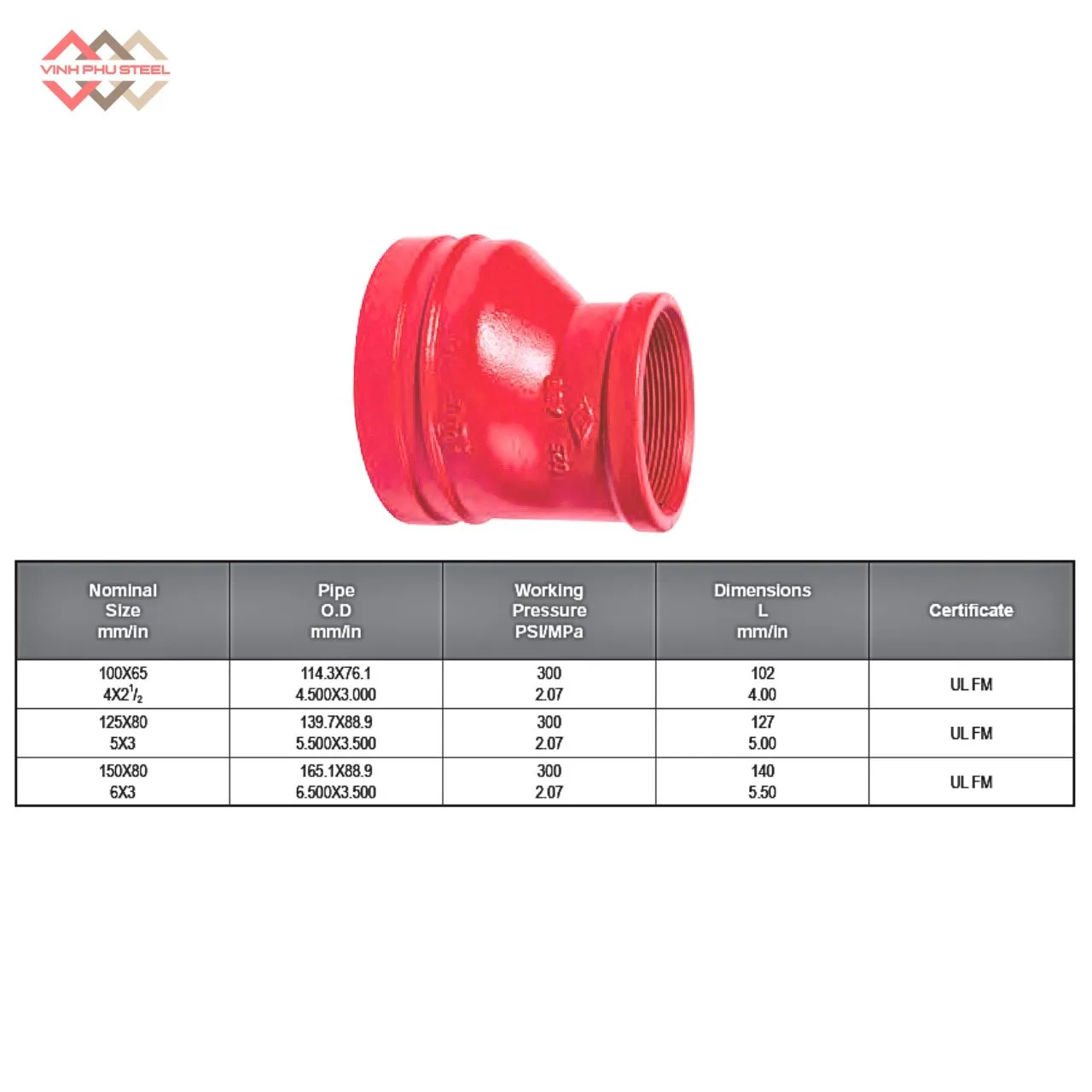 Côn Thu Lệch Tâm Ren Rãnh MECH