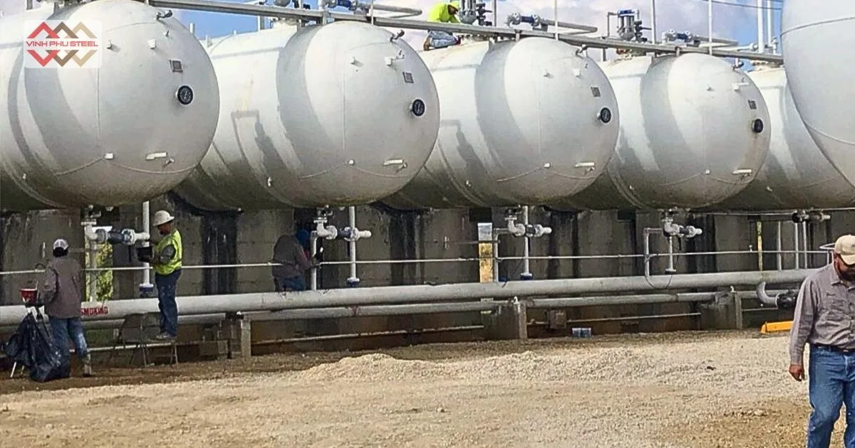 Ứng dụng thép tấm CT3 làm bồn chứa