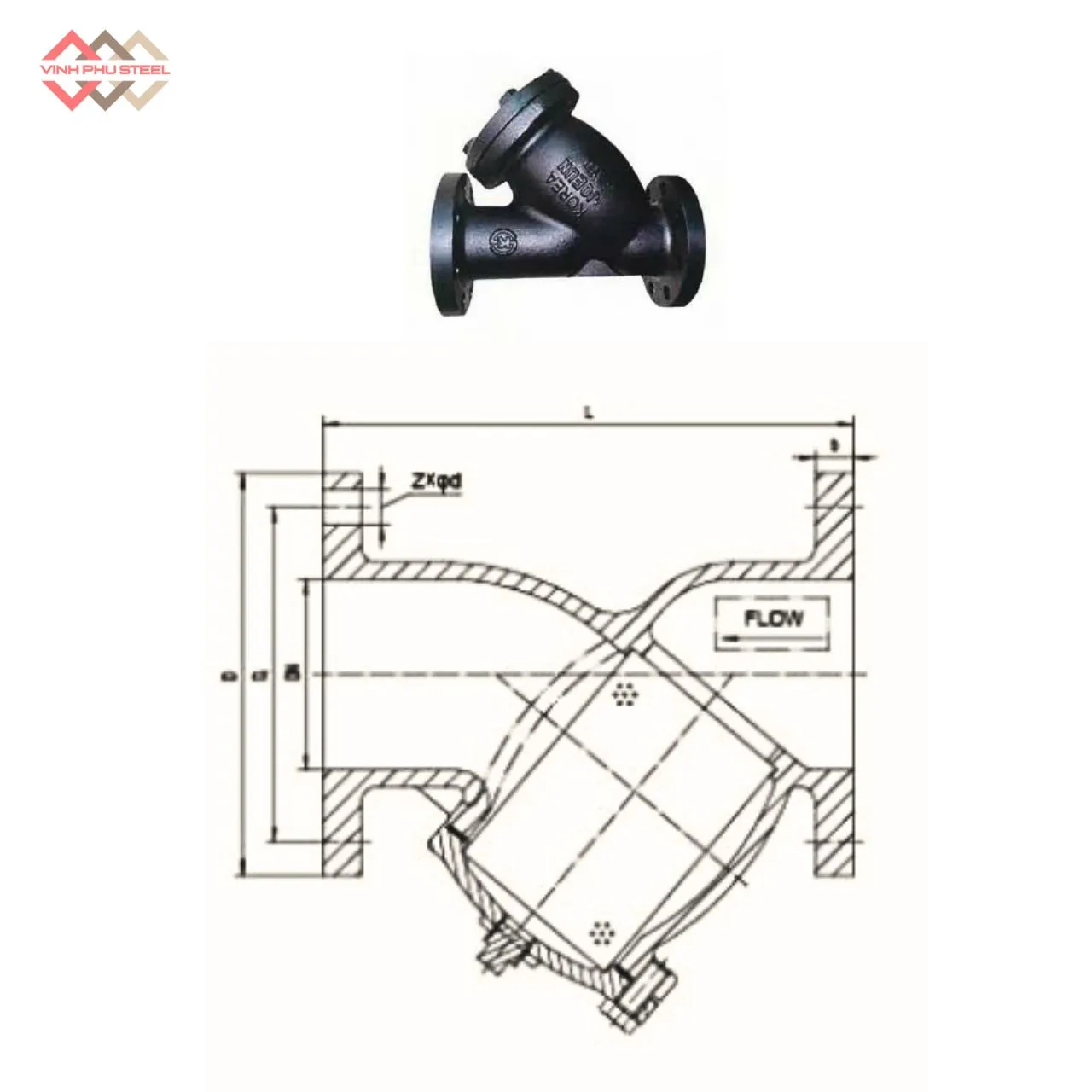 Bộ Lọc Y Mặt Bích Joeun Korea
