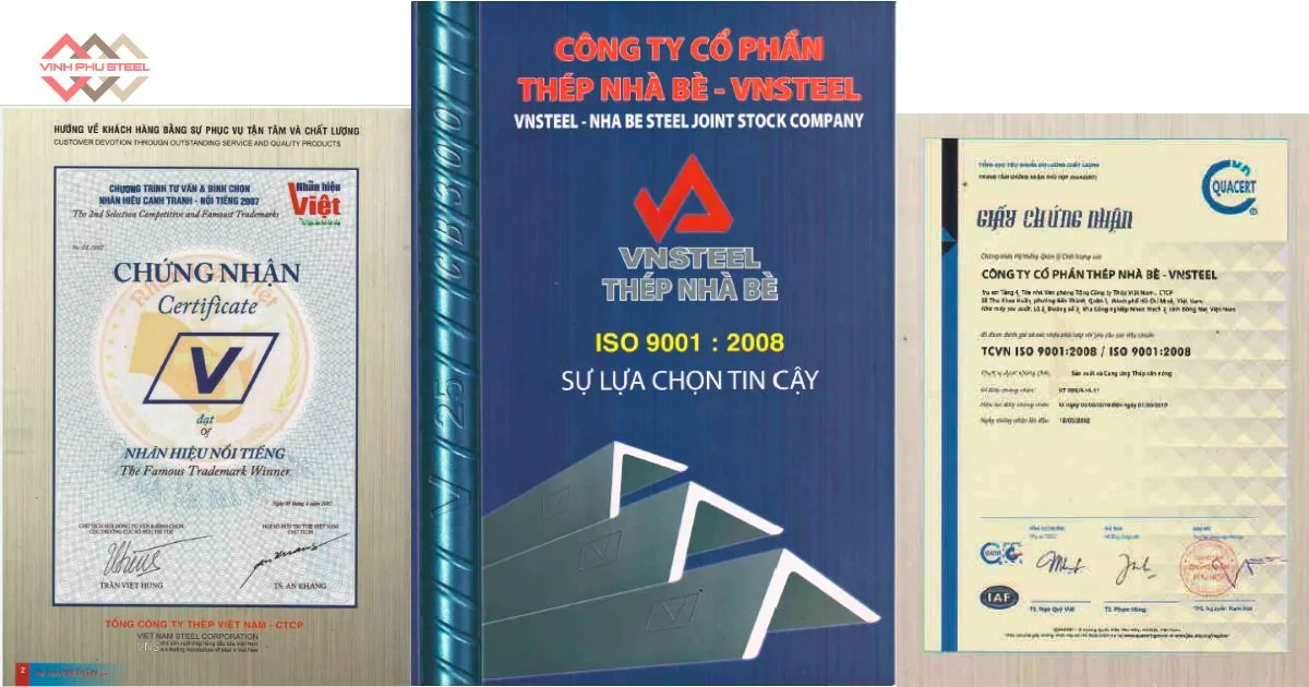 Thép Nhà Bè đạt tiêu chuẩn ISO 9001:2008