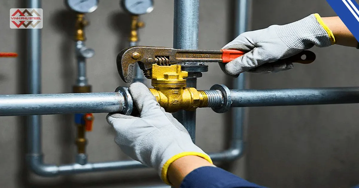 Lắp đặt van 1 chiều